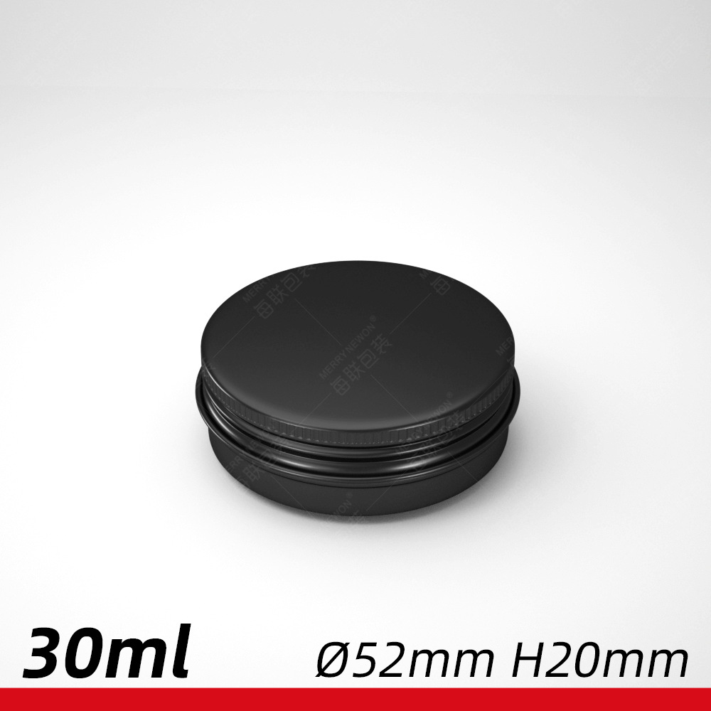 Bath Salts Jar - 100개/로트 30g 검정색 알루미늄 통, 화장품,