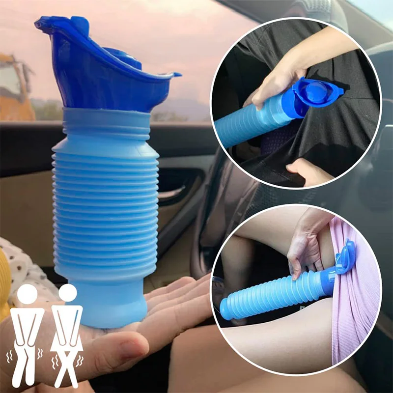 Home Bathroom Urinal - 750ml 휴대용 성인용 소변기 야외 캠핑