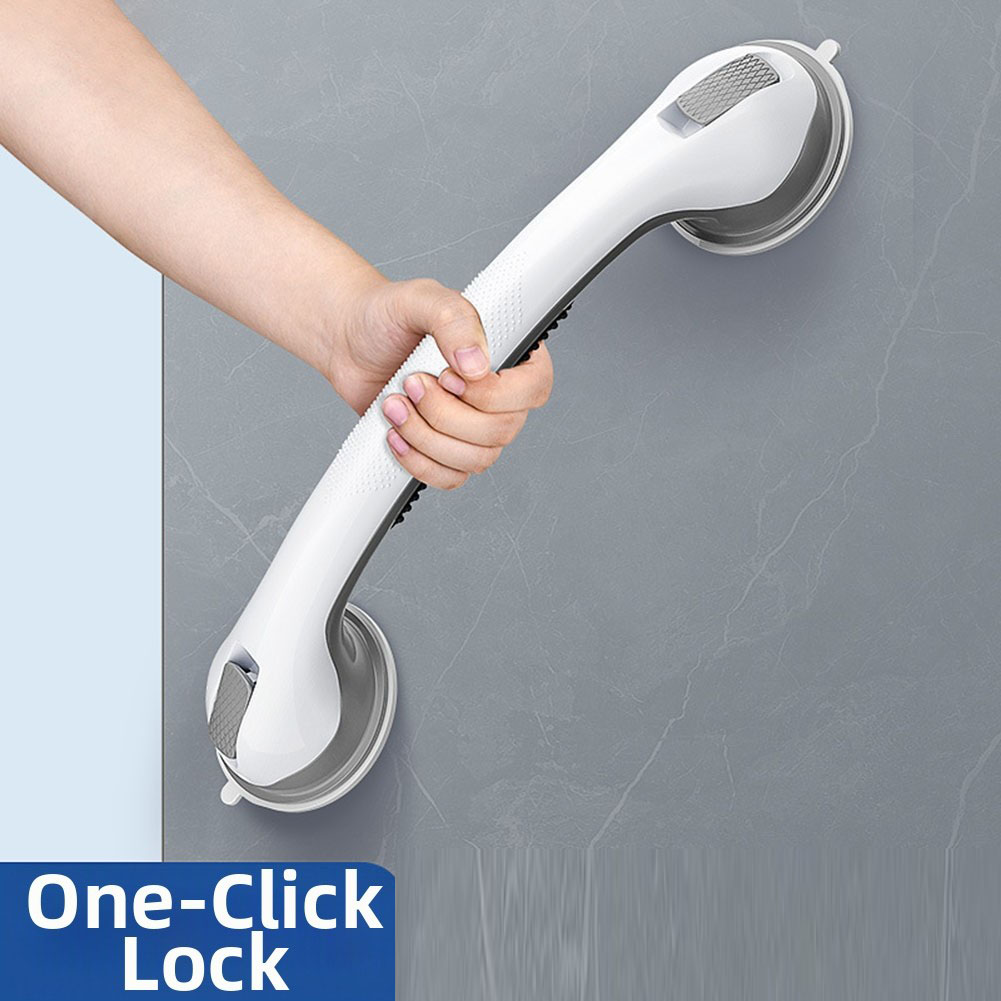 Home Bathroom Grab Bar - 2개입 초강력 흡착식 안전 손잡이, 드릴