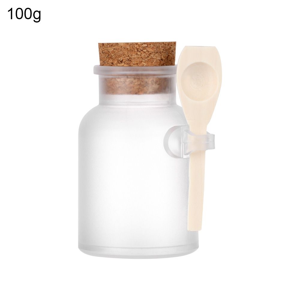 Bath Salts Jar - 100-500g 휴대용 리필 가능 정리함 반투명