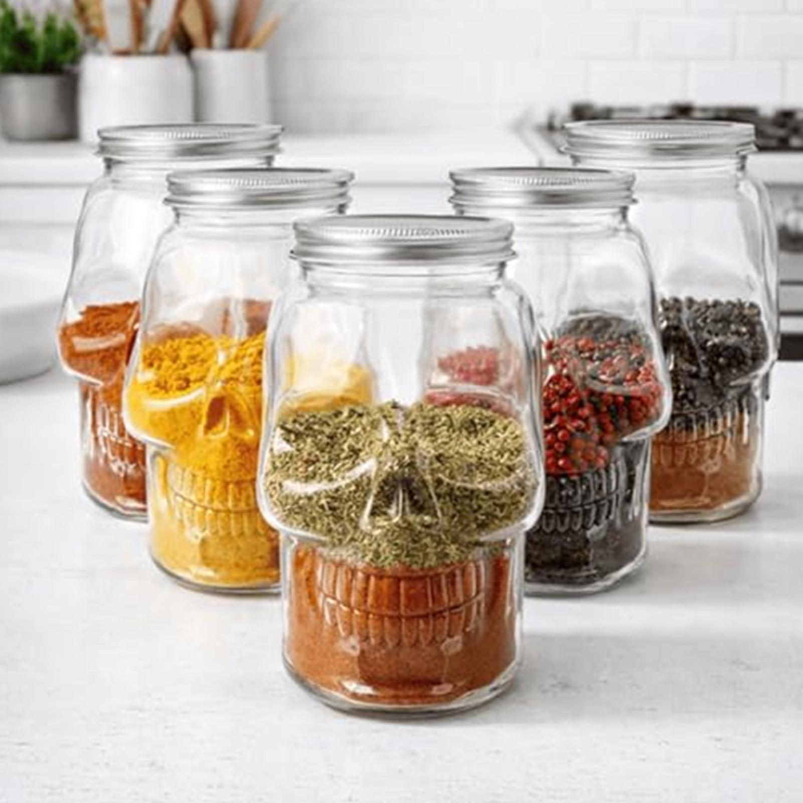 해골 모양 항아리 500ml/800ml 재사용 가능한  - Bath Salts Jar 리뷰 및 가격
