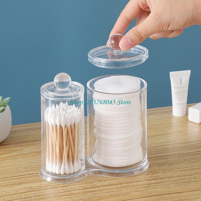 R53F 기능성 명확한 아크릴 화장품 면봉 홀더 보안  - Bath Salts Jar 리뷰 및 가격