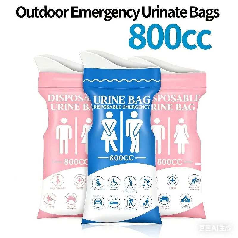 800ML 일회용 야외 응급 소변기 가방 남녀공용 누출 - Home Bathroom Urinal 리뷰 및 가격